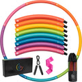 Weighted Hula Hoop for Adults - 2.8lb Detachable Exercise Hoop