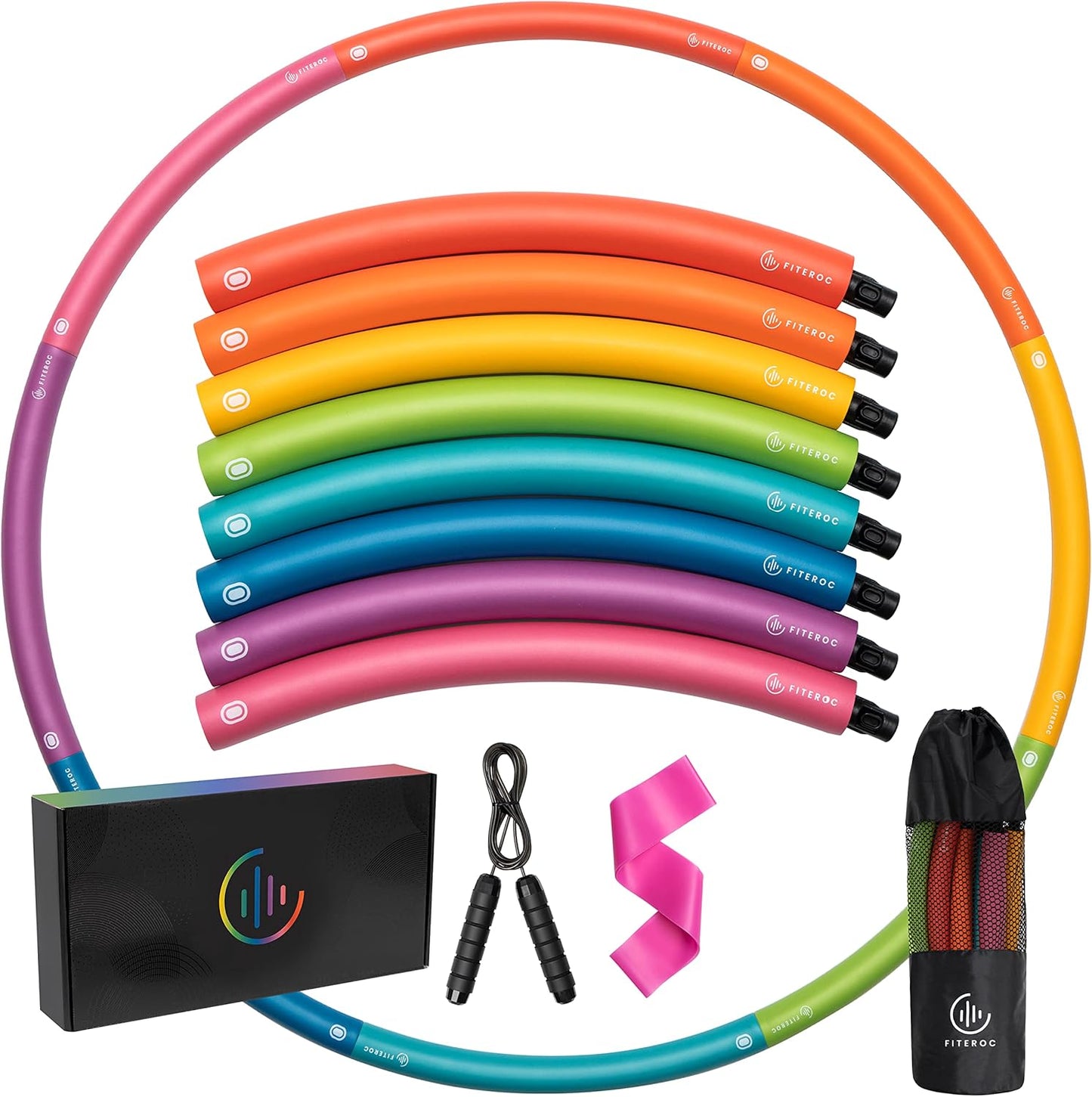 Weighted Hula Hoop for Adults - Fun & Portable Fitness Circle