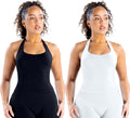 Impact Halter Top Sports Yoga Tank - Longline Support and Style
