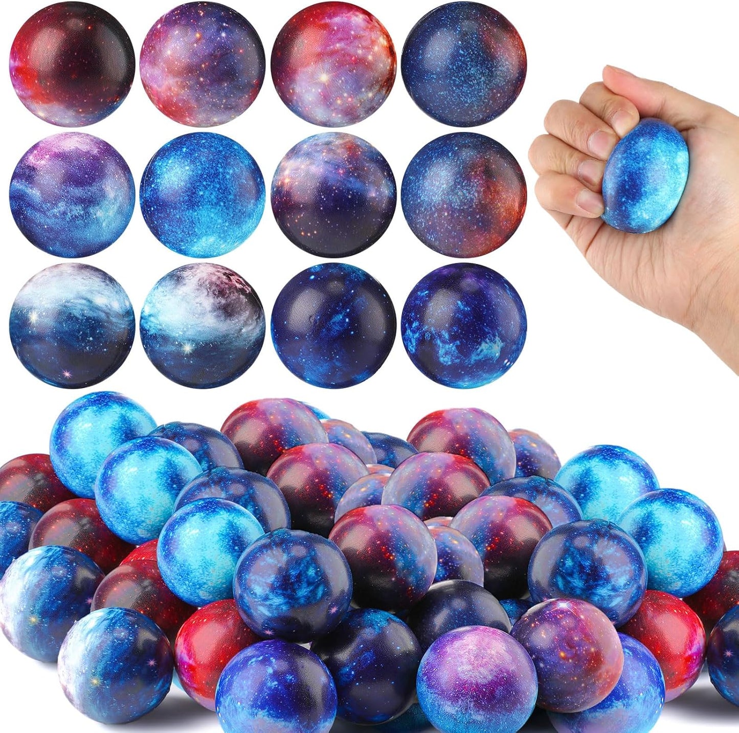 Galaxy Stress Balls Bulk for Kids and Adults - 150 Pcs Fun