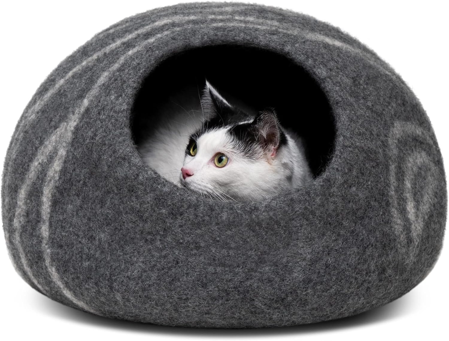 MEOWFIA Cat Cave Premium Felt Cat Bed for Indoor Cats