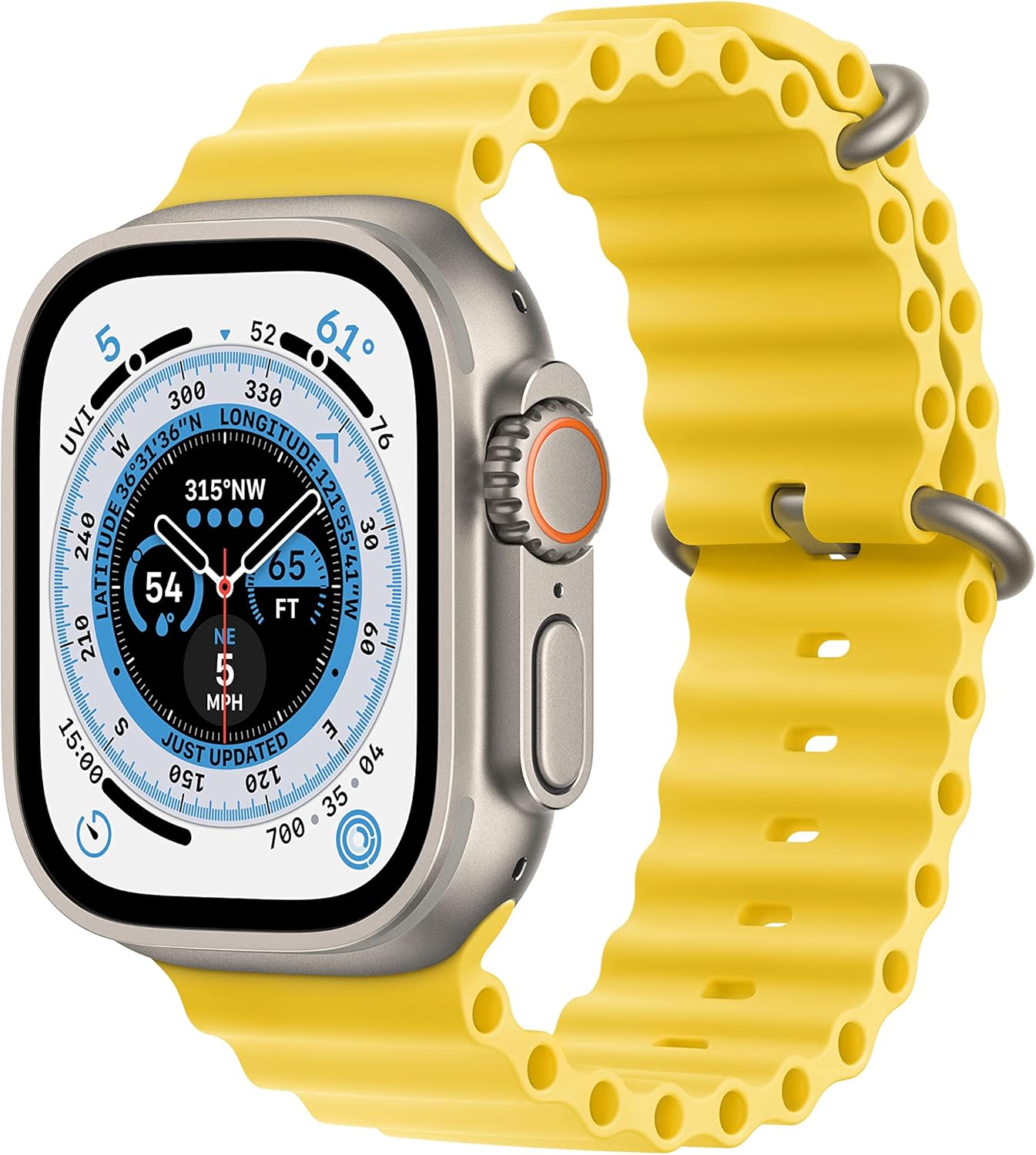 Apple Watch Ultra GPS Cellular 49mm Rugged Titanium Case