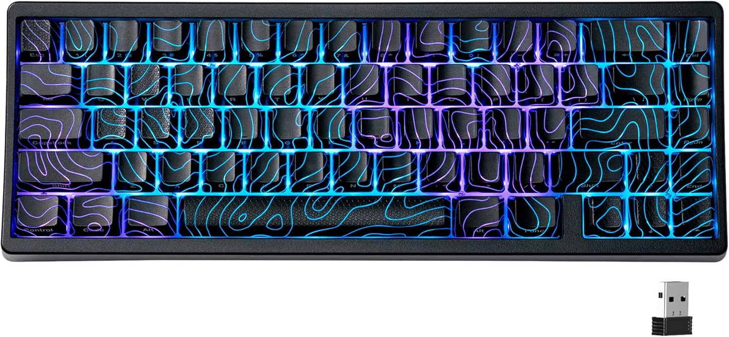 HITIME Wireless Topographic Gaming Keyboard