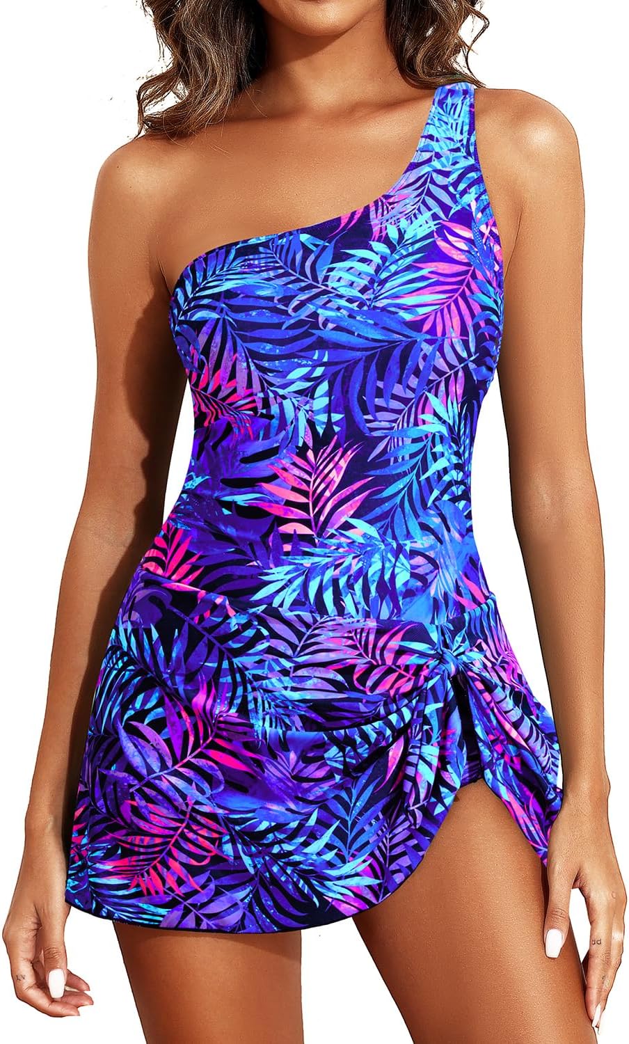 Tempt Me One Piece Swim Dress with Tummy Control for Women