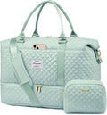 Travel Duffle Bag for Women Weekender with Shoe Compartment - Carry On