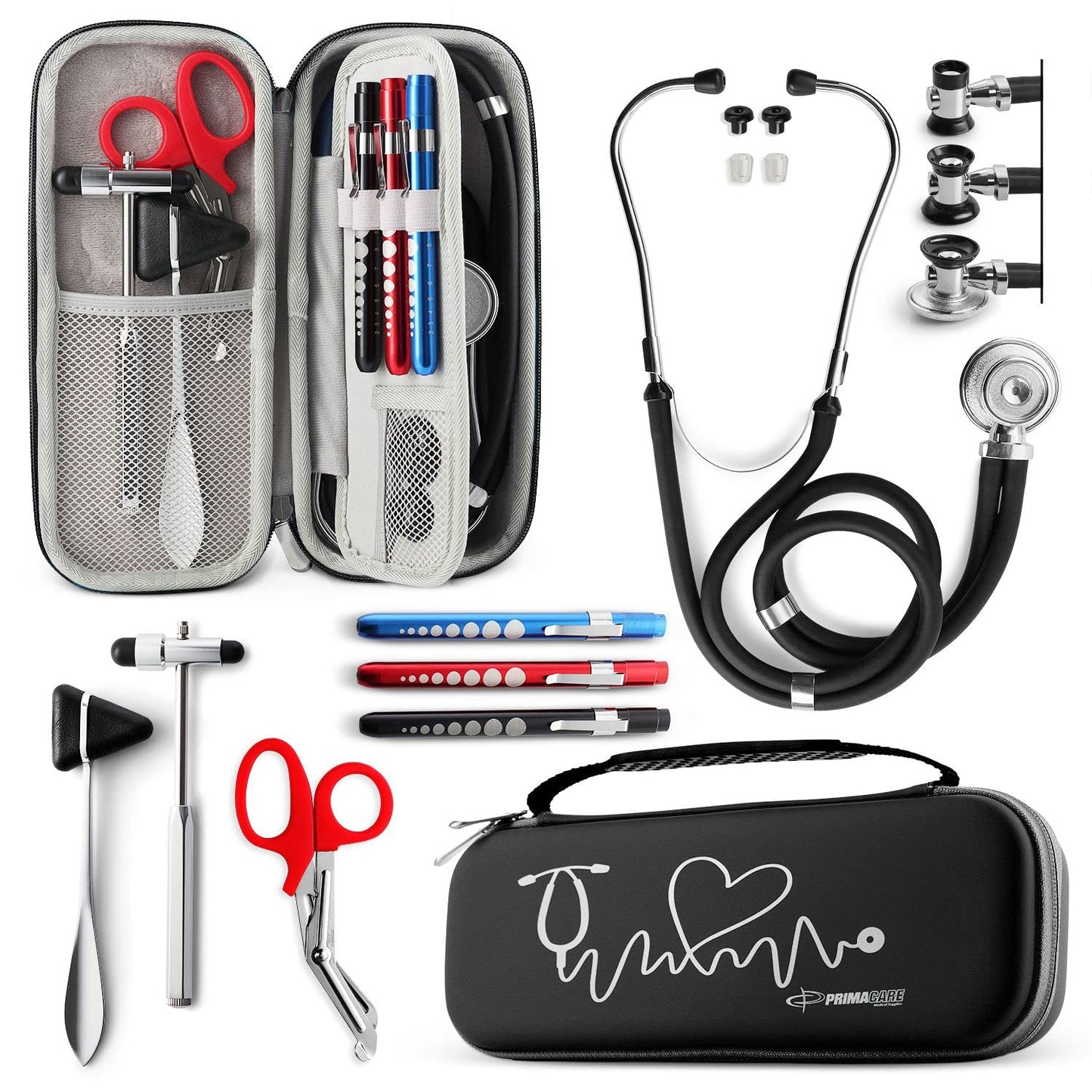 Primacare KB-9397-BK Stethoscope Case for Nurses and Medics