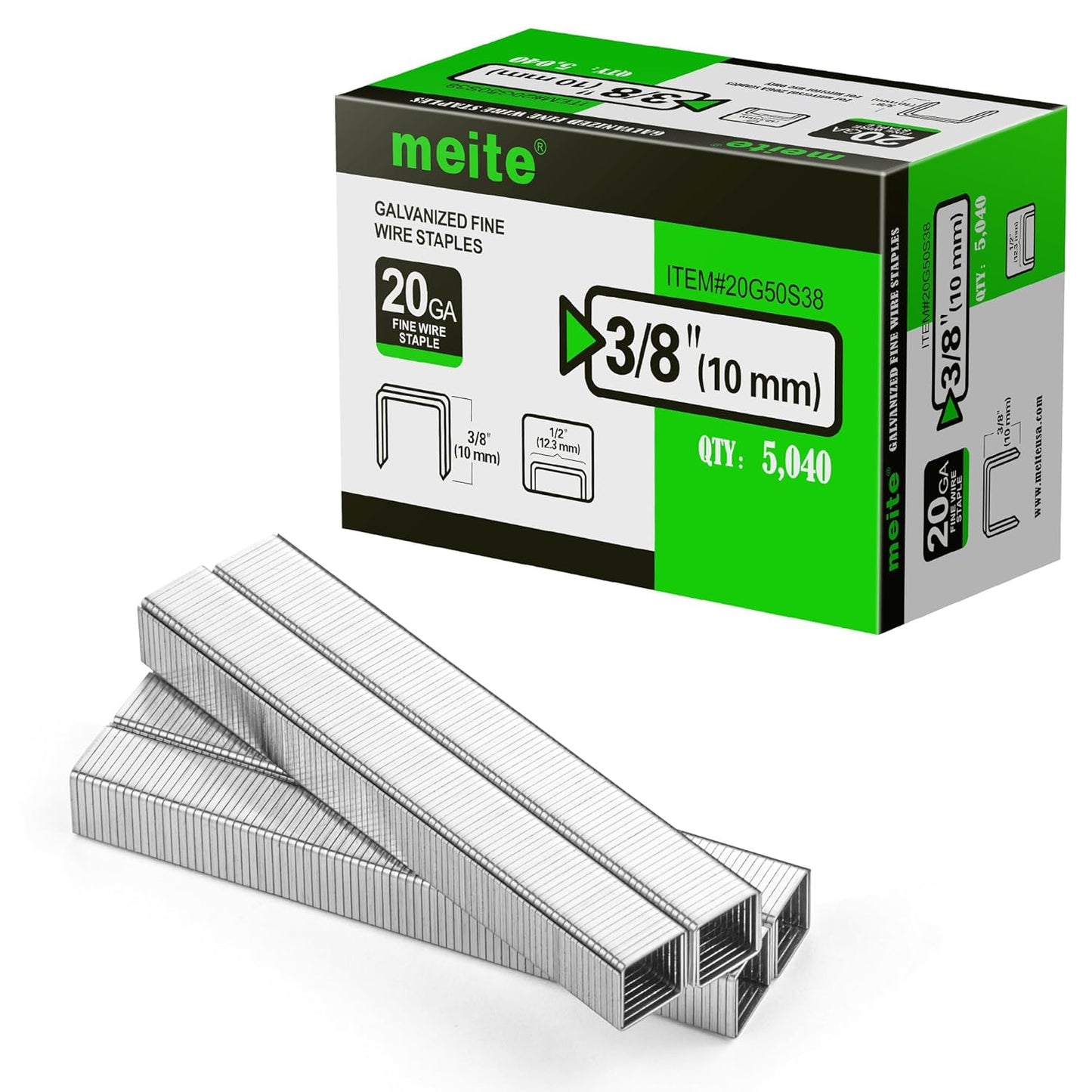 20 Gauge Galvanized Upholstery Staples for Crafts & DIY Projects