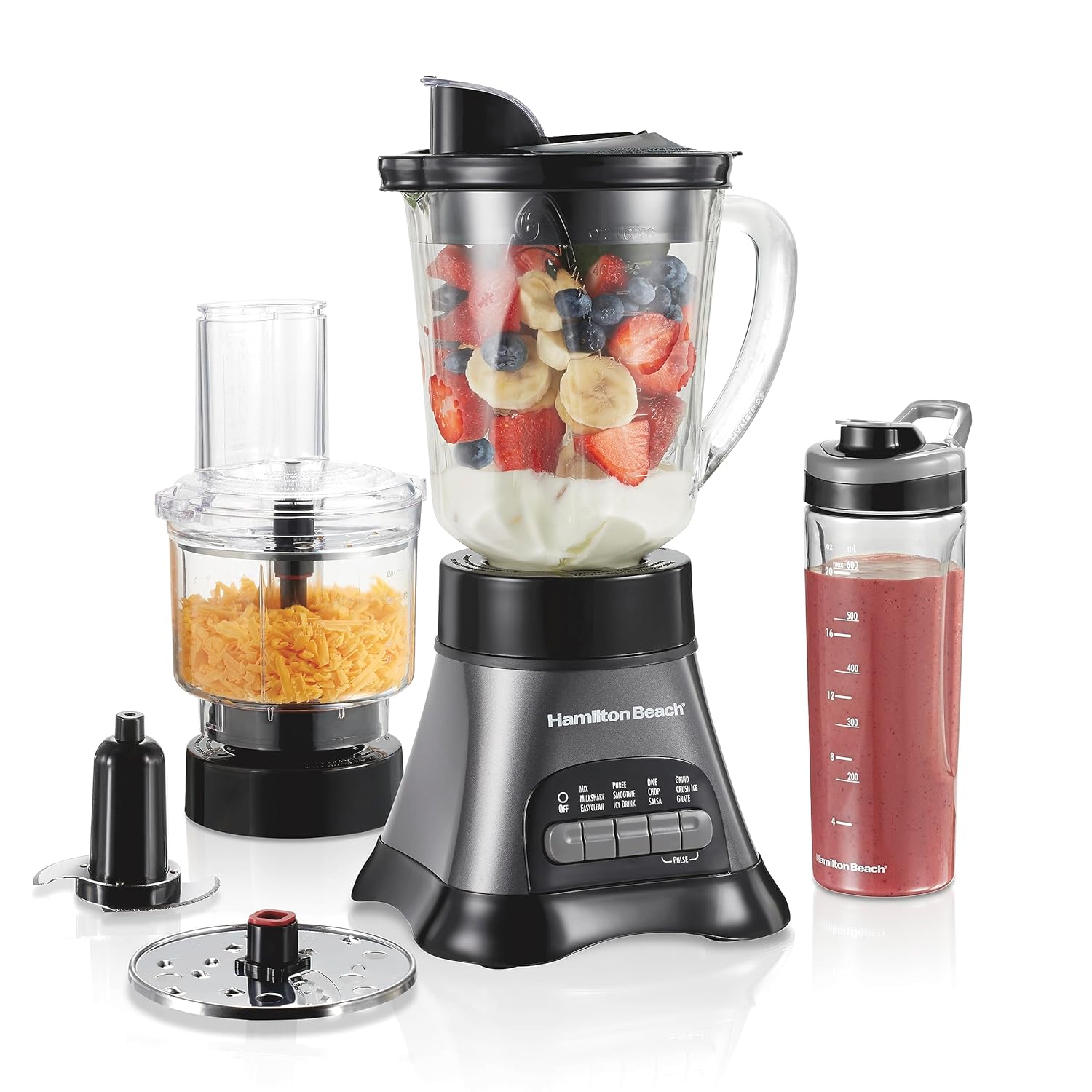 Hamilton Beach Blender and Food Processor Combo for Smoothies