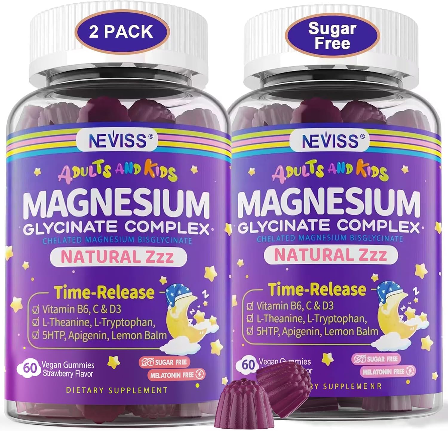 Magnesium Glycinate Gummies for Relaxation and Sleep Support