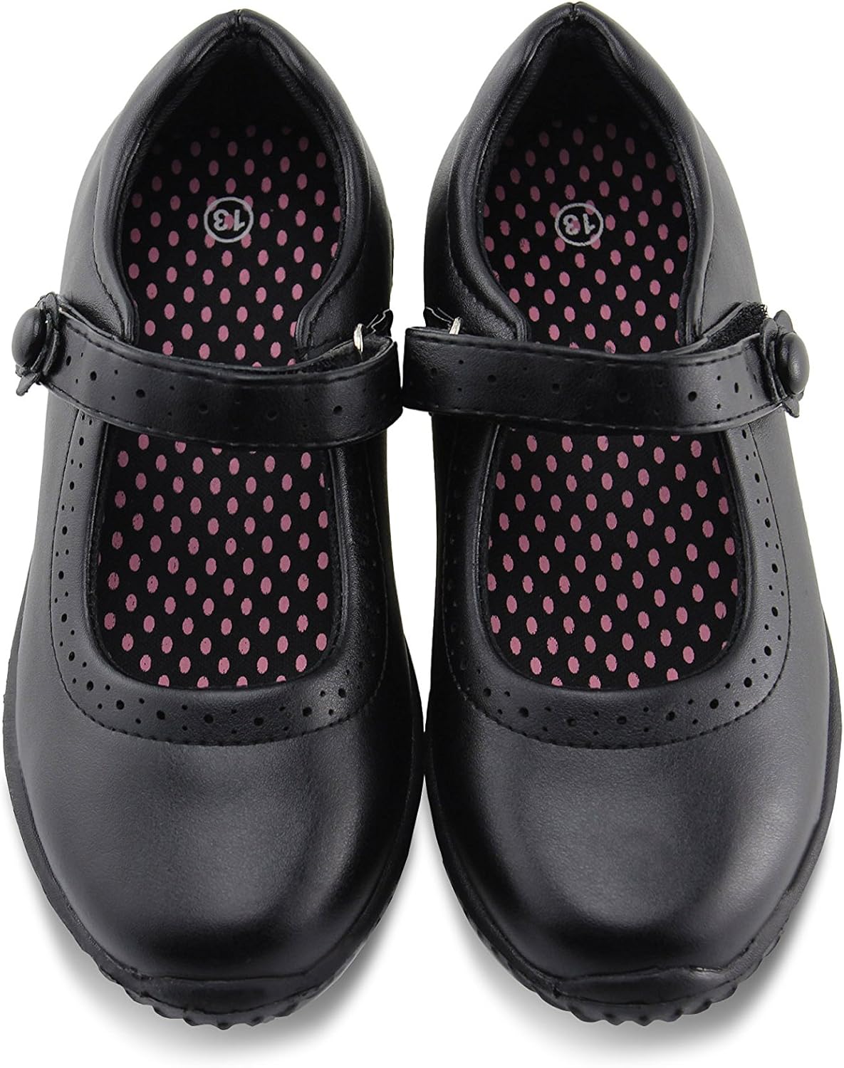 JABASIC Girl's Mary Jane School Uniform Shoes for Comfort