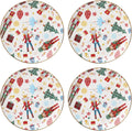 Lenox Nutcracker Ballet Accent Plates Set for 4 - Festive Porcelain