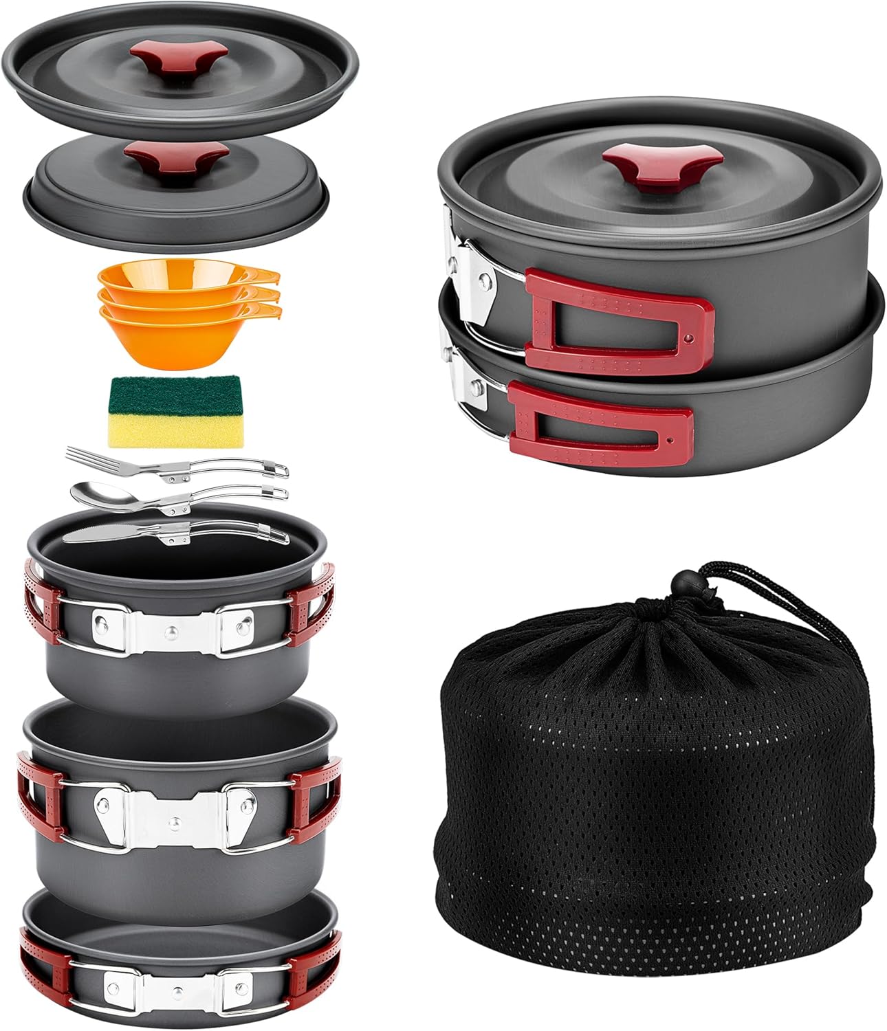 Alocs Portable Camping Cookware Set