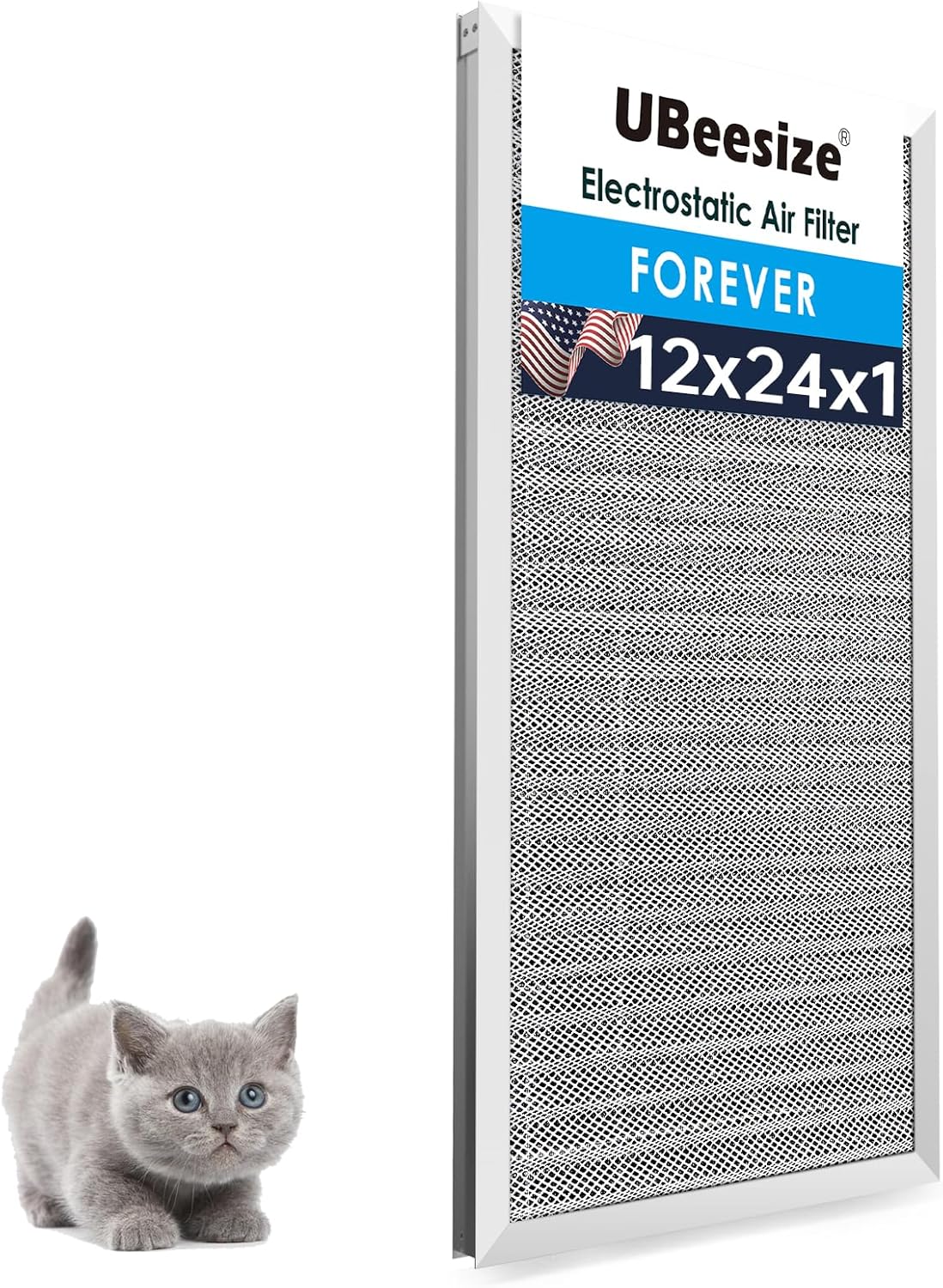 UBeesize Reusable Electrostatic Air Filter for HVAC Systems