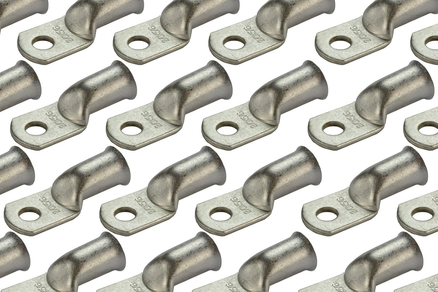 TEMCo 50 Pack Tinned Copper Welding Battery Cable Ends for Durability