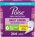 Poise Daily Liners Incontinence Panty Liners - Very Light Protection