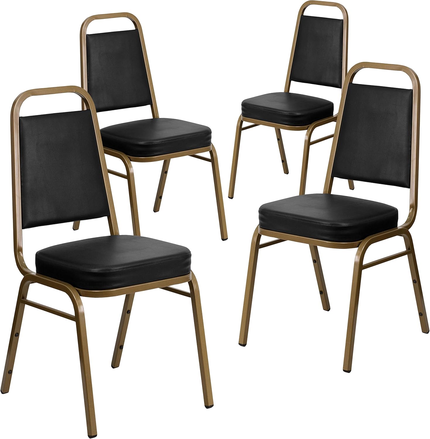 HERCULES Series Trapezoidal Back Stacking Banquet Chair Set