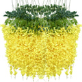 Artificial Wisteria Hanging Flowers Garland - Lifelike Silk Vines (36)