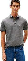 Tommy Hilfiger Men's Short Sleeve Cotton Pique Polo Shirt (Style 3V1Y)