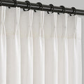 Memory Trained Pinch Pleated Linen Curtains 84 in - Tailored Light