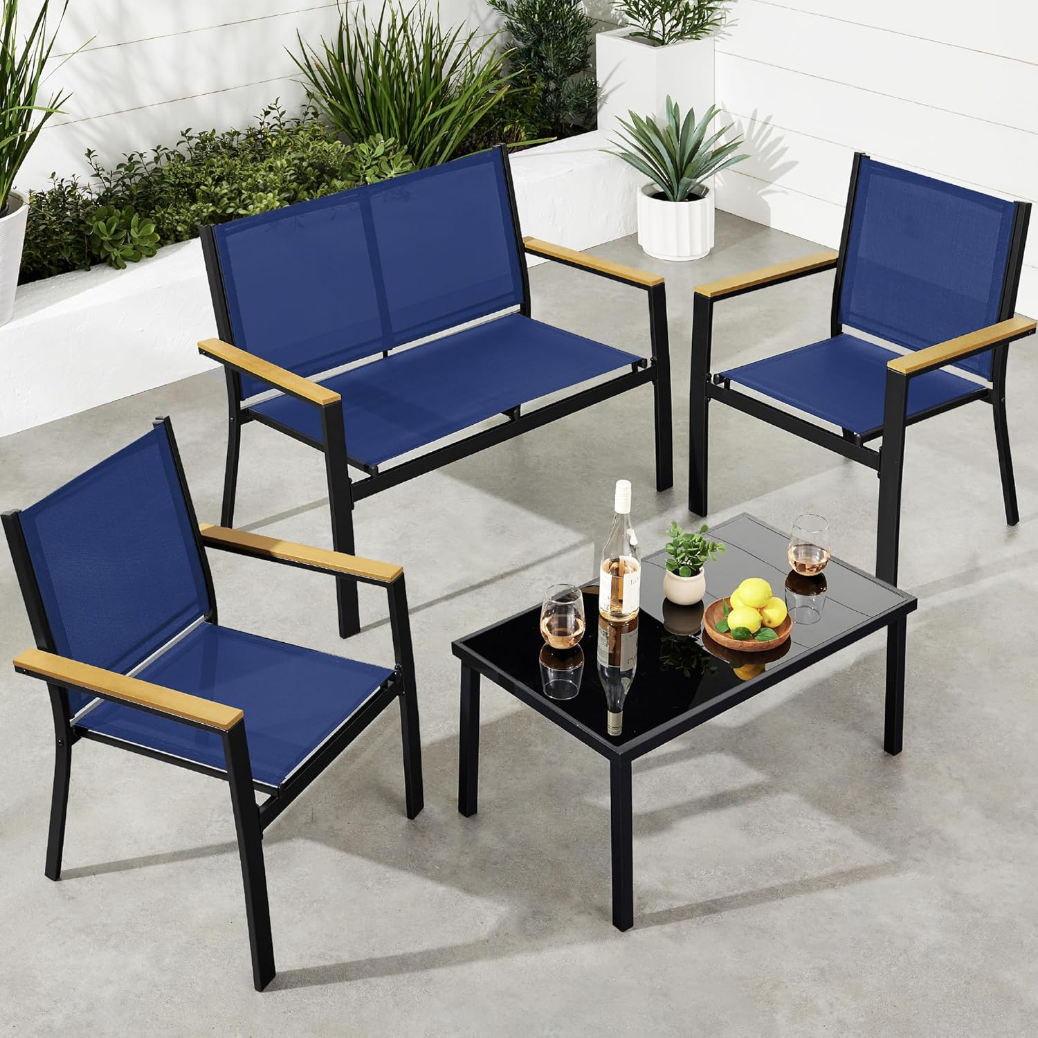 Best Choice Products 4-Piece Outdoor Textilene Patio Set Review