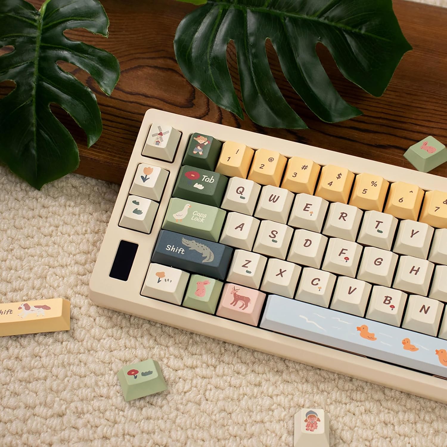 152 Keys PBT Custom Keycaps for Cherry Profile Mechanical Keyboards