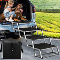 Dog Ramp for Car Extra Wide 4-Step - Stable Foldable Pet Stairs