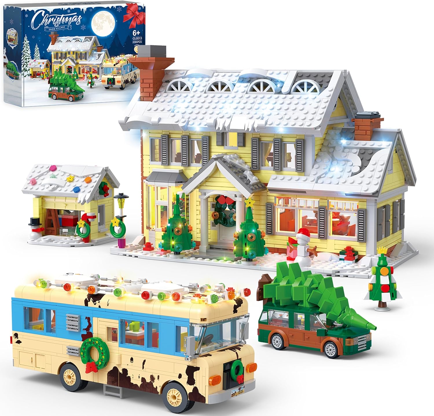 Snow Village Building Set for Christmas Vacation Fun