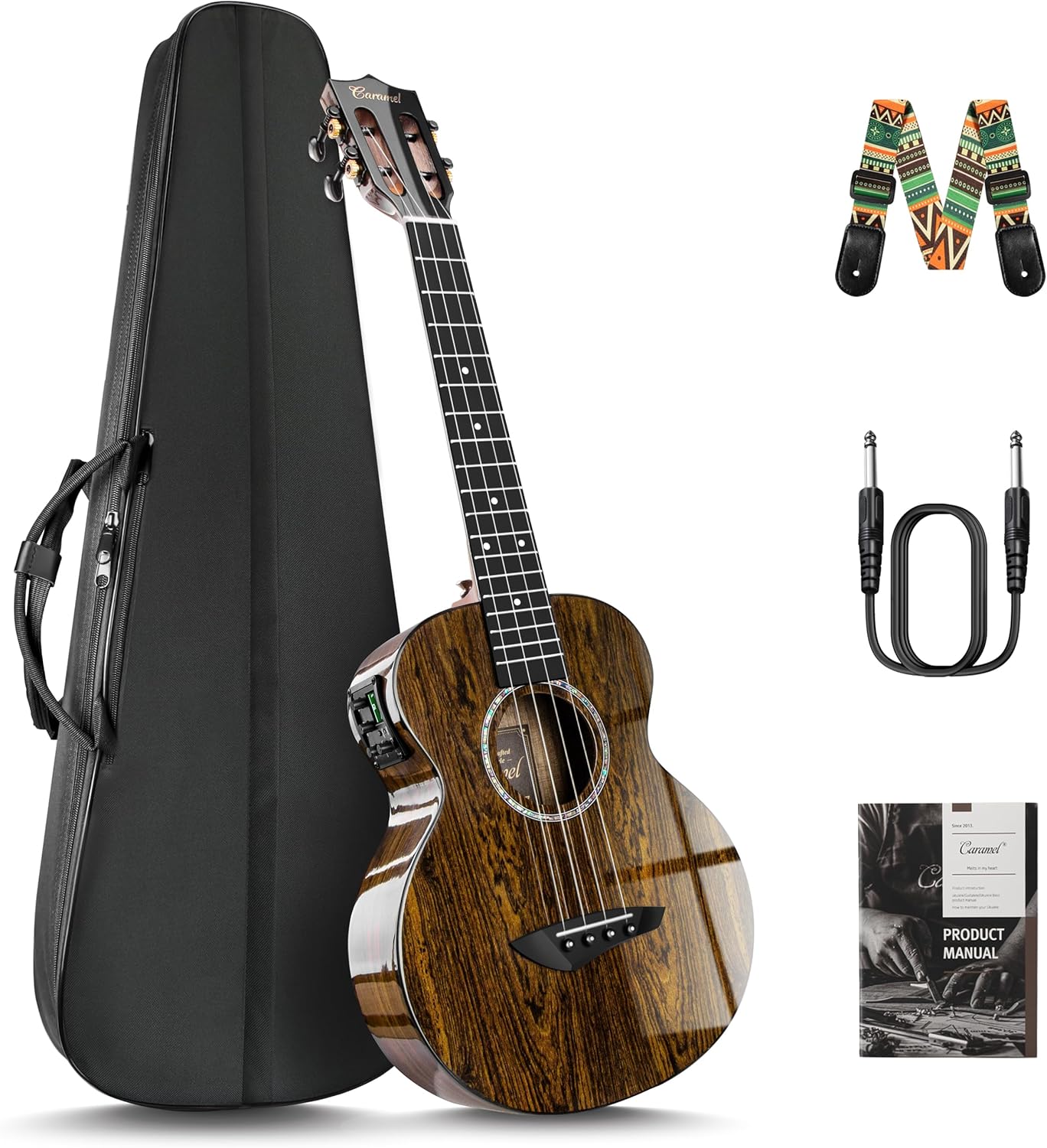 Caramel TEG95 Butterfly Bocote Glossy Tenor Ukulele Kit Review