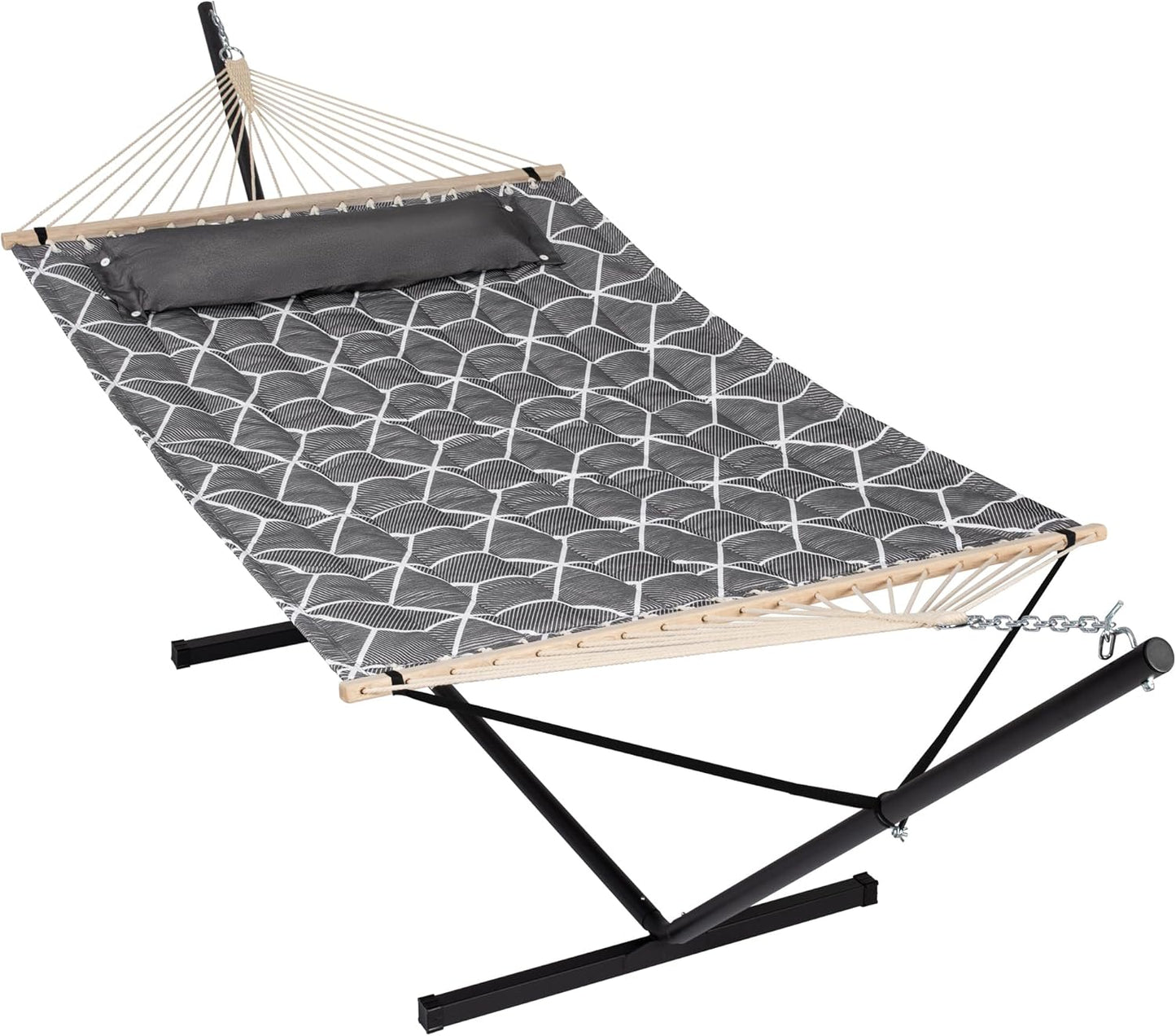 ANOW Double Hammock with Stand for 2 Persons, 450 LBS Capacity
