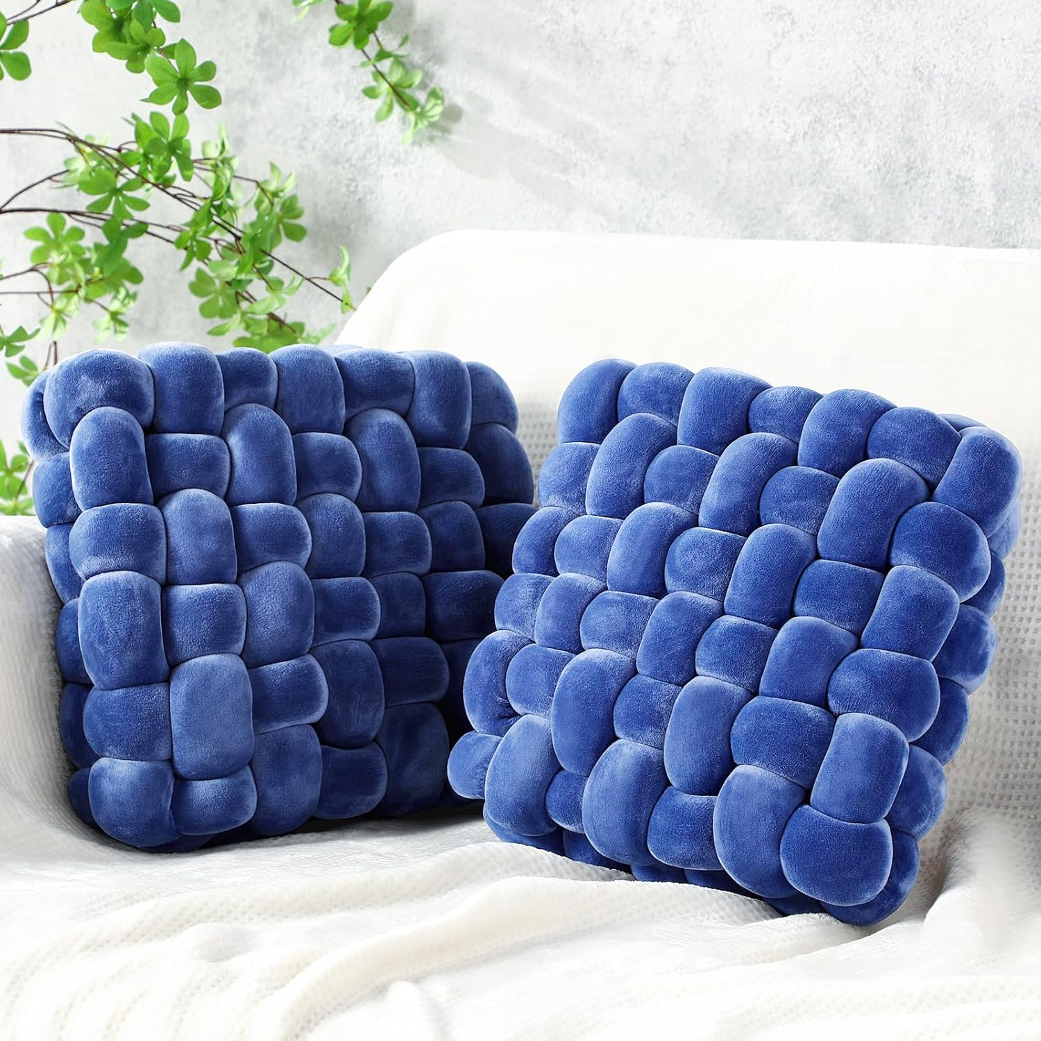Wenqik Knot Pillows Set of 2 for Stylish Home Decor