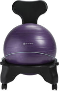 Gaiam Classic Balance Ball Chair - Ergonomic Alternative Desk Seat