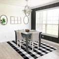 SEEKSEE Cotton Buffalo Plaid Rug 4ftx6ft for Stylish Home Decor