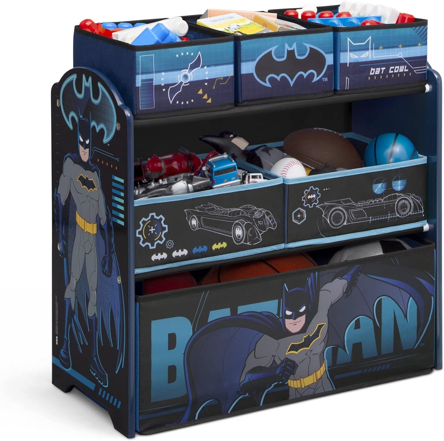 Delta Children Design & Store 6 Bin Toy Storage Organizer for Kids