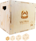 Ultra Fitness Gear Wooden Plyo Box for Jump Training and More