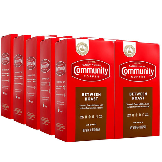 Community Coffee Medium Dark Roast, 10 Pack - Freshly Ground & Vacuum Sealed!