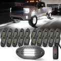 Pure White Rock Lights for Trucks 20 Pods - Bright 6000K LED