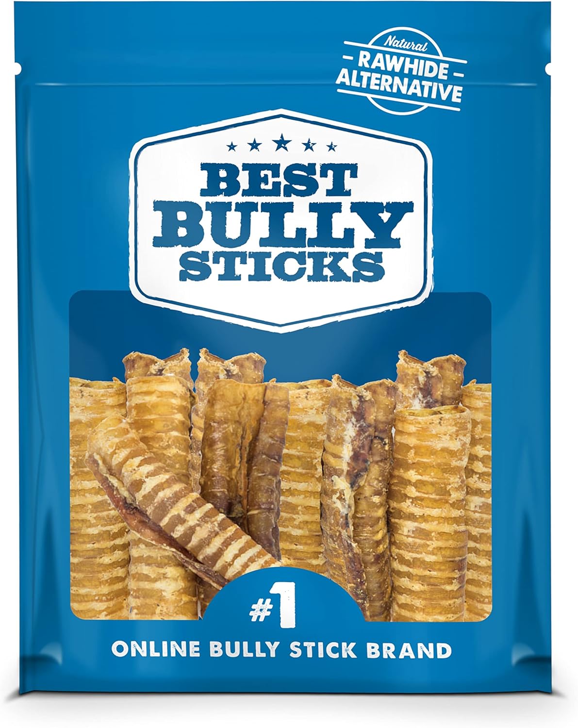 Premium 6 Inch Beef Trachea Chews for Dogs - 20 Count Pack