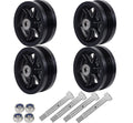 6in V Groove Caster Wheel Set with 4000 lbs Capacity for Efficiency