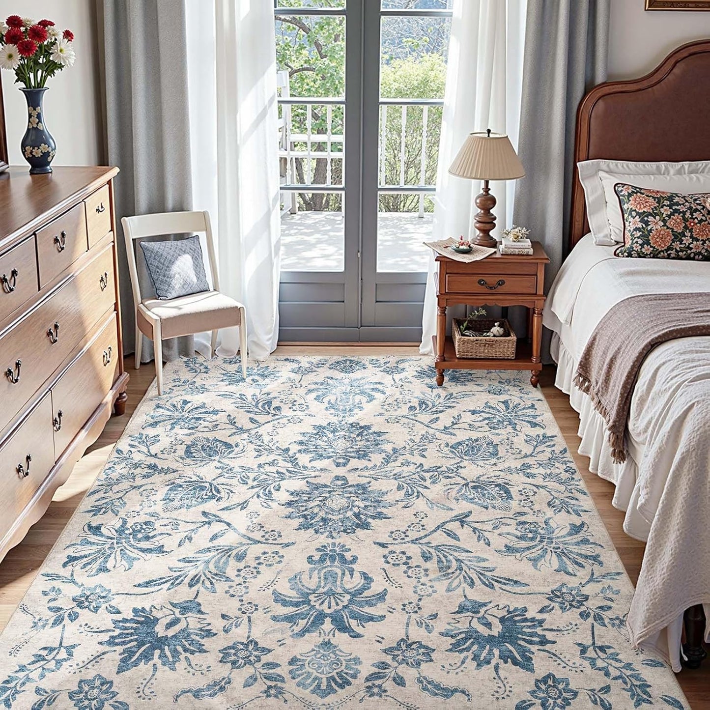 jinchan Floral 5x7 Area Rugs for Stylish Home Decor