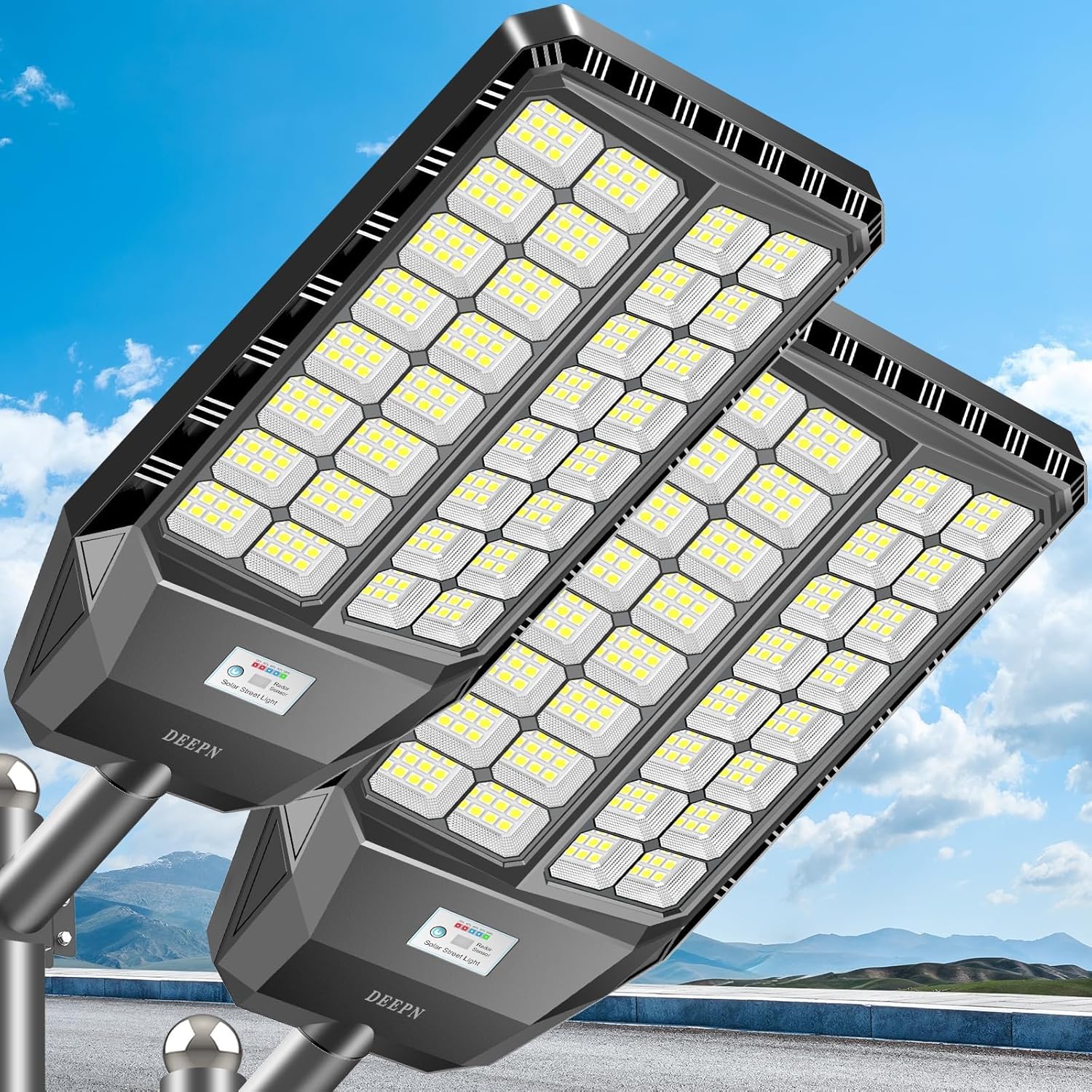 Deepn 7000W Solar Street Light for Outdoor High Lumens Use