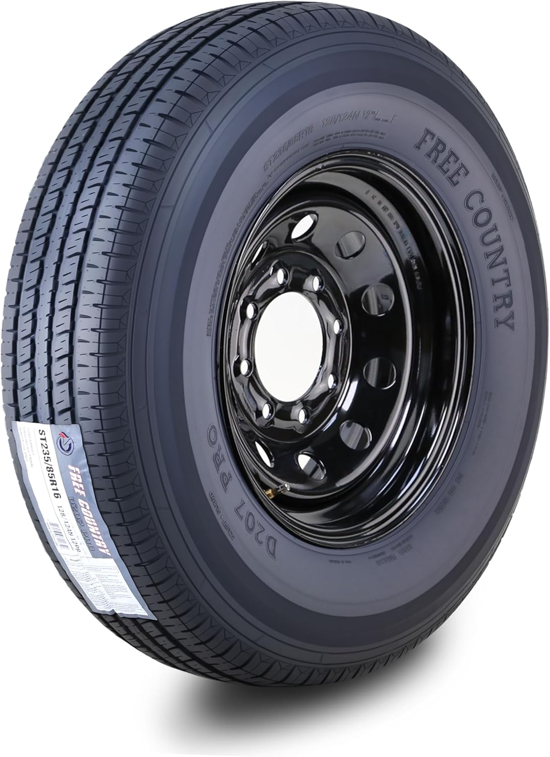 Free Country Trailer Tire Wheel Assembly ST235/85R16 12-Ply F 128N