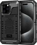 Beasyjoy iPhone 15 Pro Case Waterproof Metal Full Body - Rugged