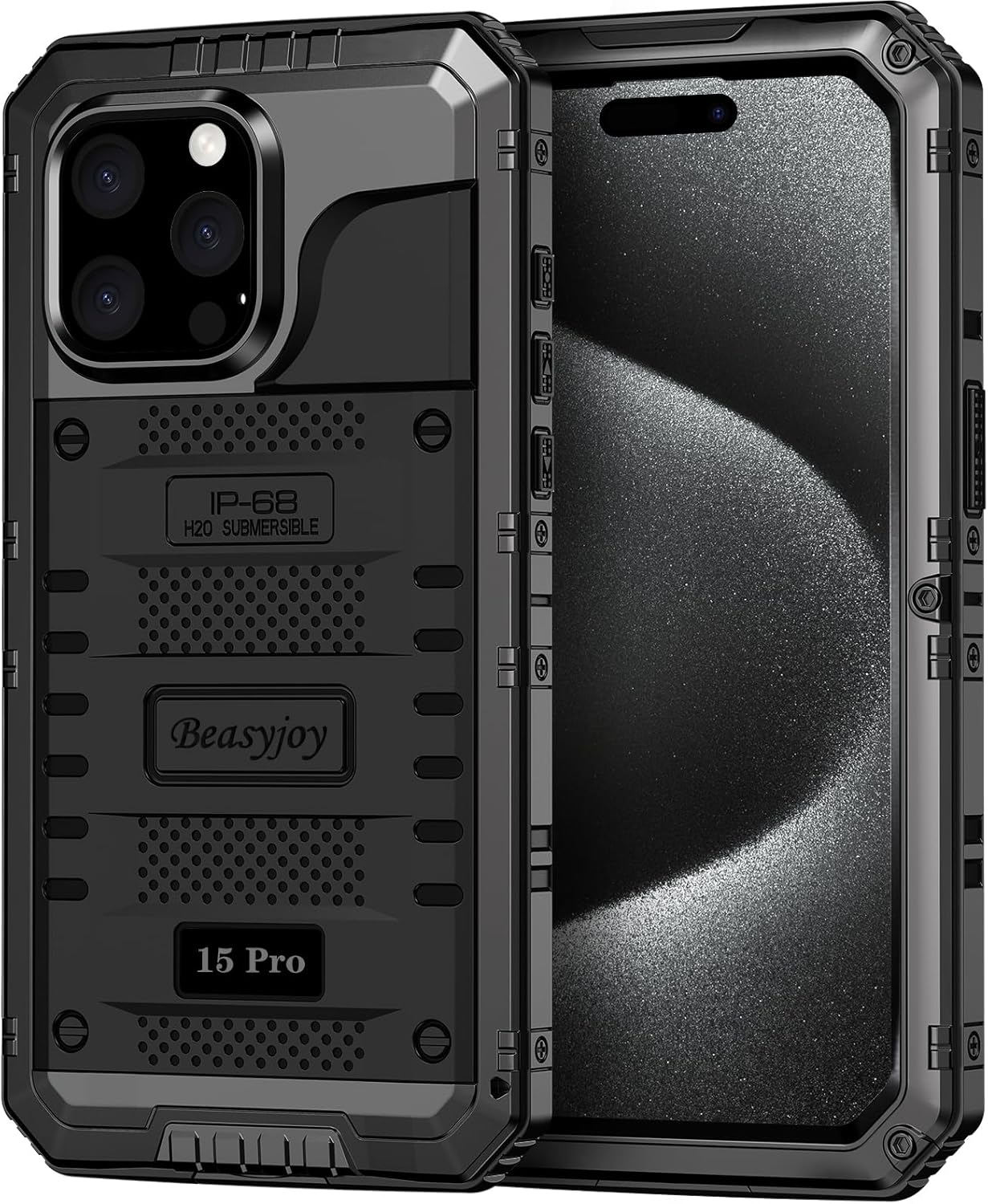 Beasyjoy iPhone 15 Pro Waterproof Case - Heavy Duty Armor Cover