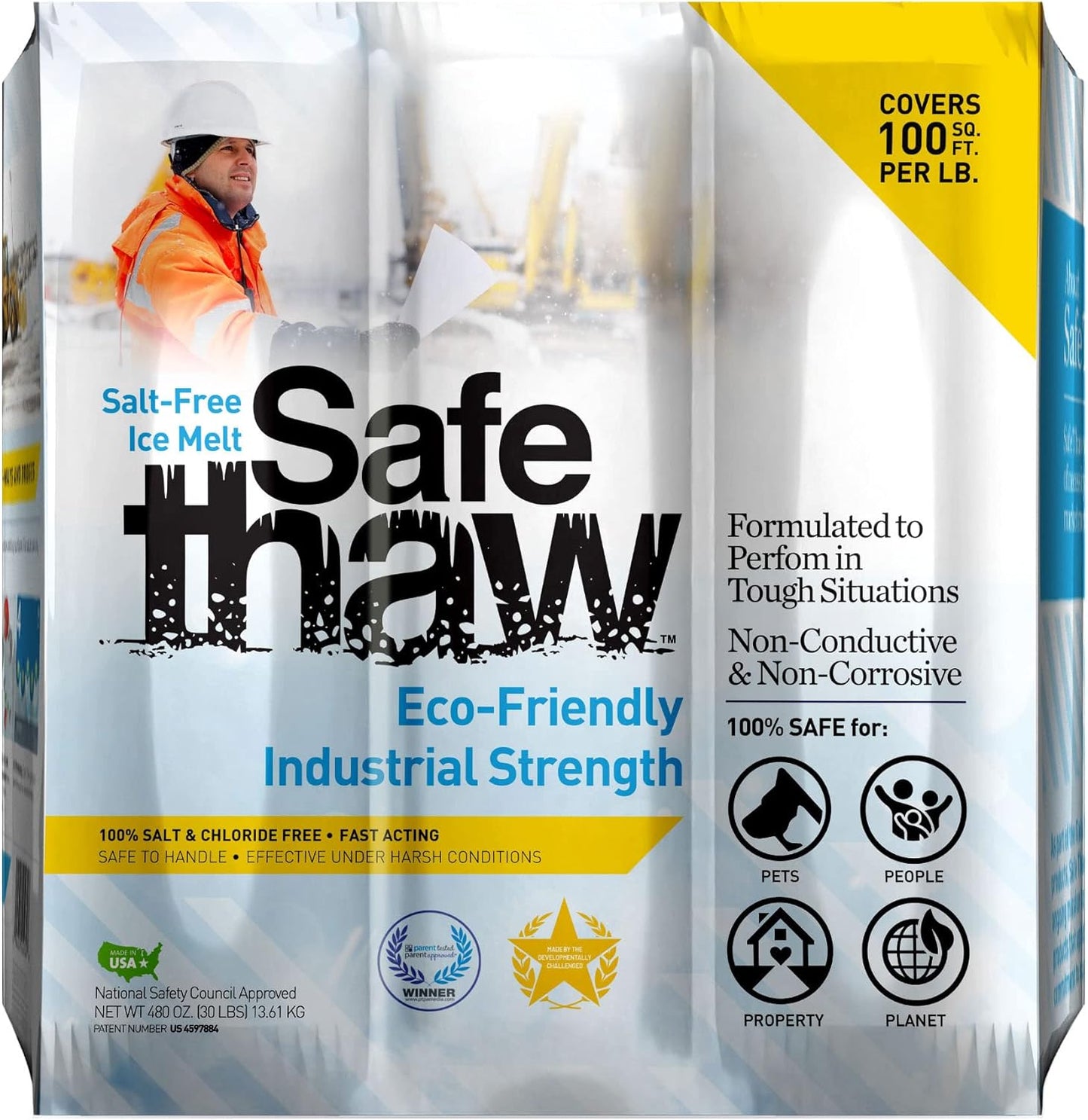Safe Thaw Industrial Strength Salt Free Pet Safe Ice Melter