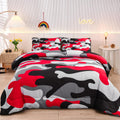 Meeting Story Camouflage Bedding Set Queen - Colorful Camouflage