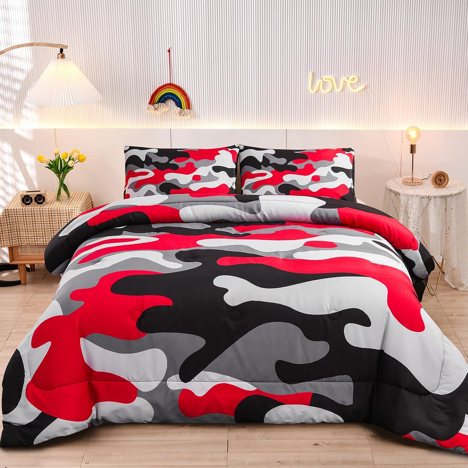 Camouflage Bedding Set for Colorful Bedroom Style and Comfort
