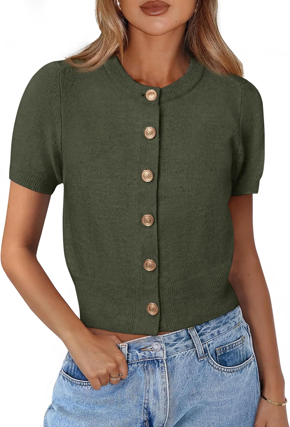 PRETTYGARDEN Womens Casual Summer Short Sleeve Cardigans