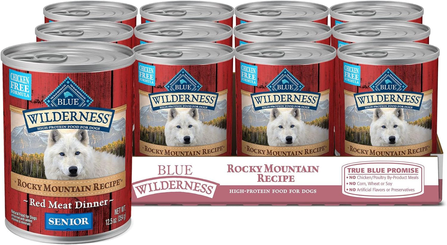 Blue Buffalo Wilderness Rocky Mountain Recipe Senior Wet Dog Food