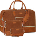 Weekender Bag for Women Large Nylon Carry On Duffel - 3-in-1 Set