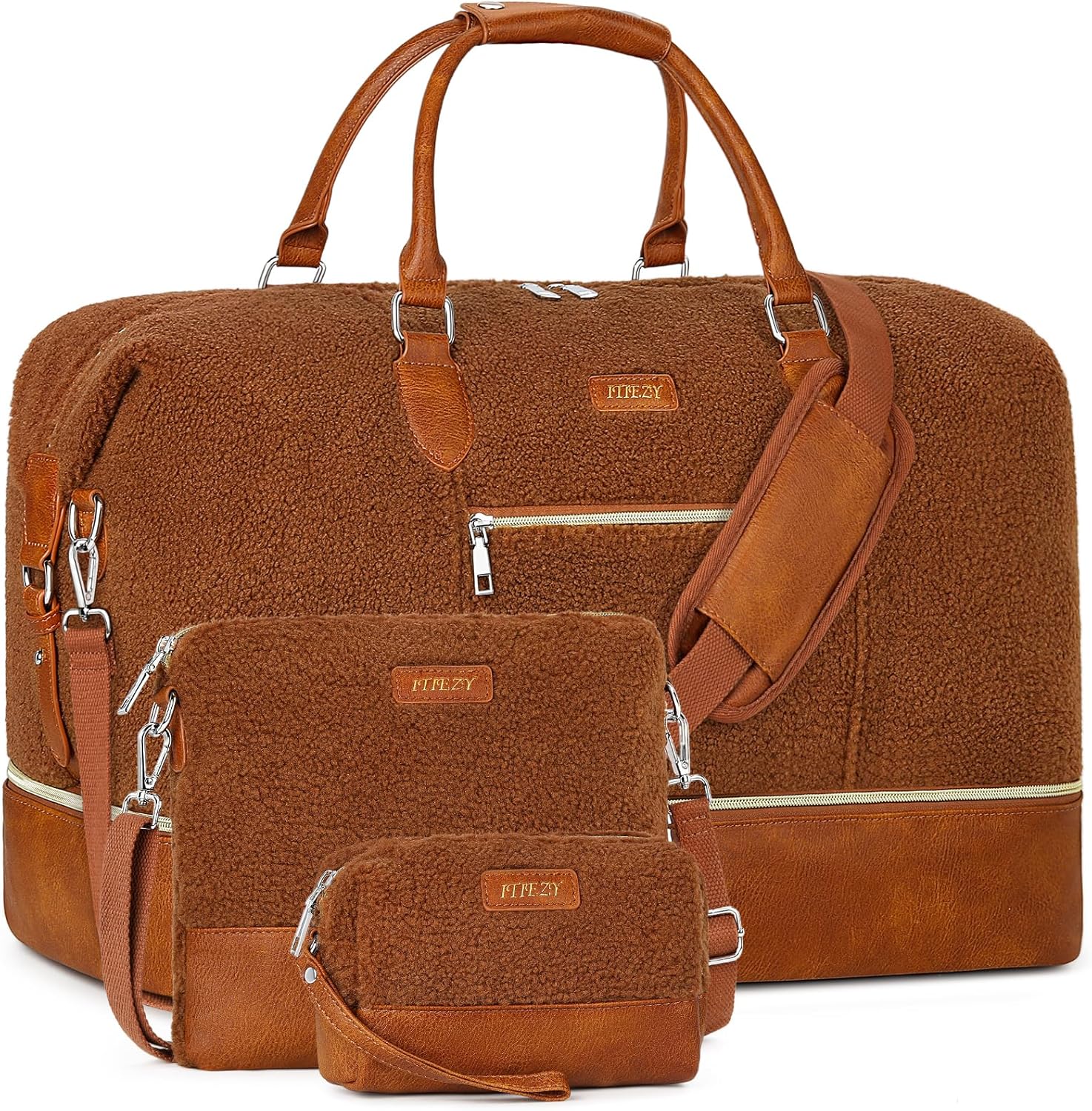 Versatile Weekender Bag for Women with Shoe Compartment